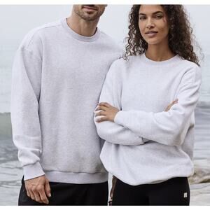 Vuori Restore Oversized Crew 2.0 Pullover Sweatshirt Size XXL Gray Heather Soft